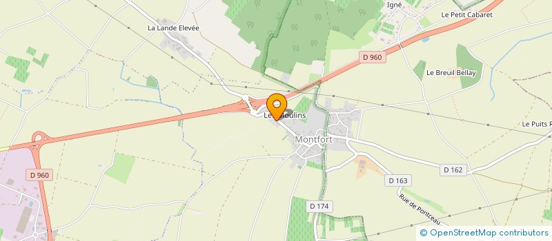 localisation de l'entreprise S.C. DES MOULINS  LES ULMES