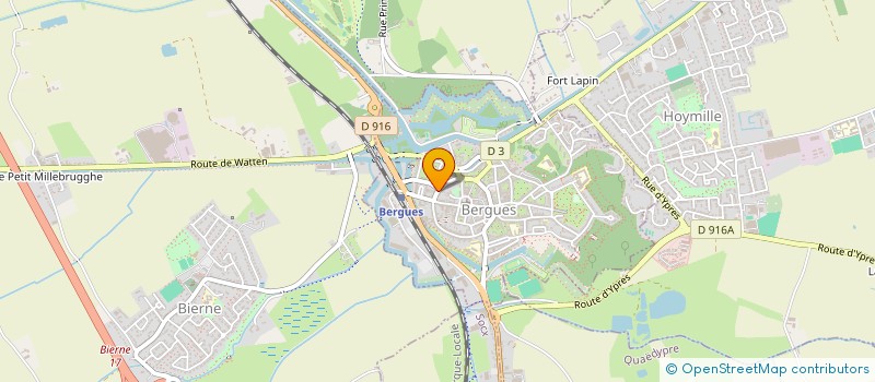 localisation de l'entreprise S.C. DES R L  BERGUES