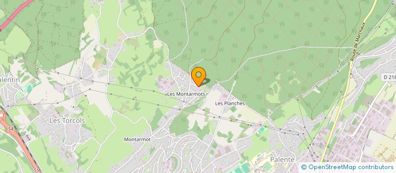 localisation de l'entreprise S.C DIFFUSION à BESANCON