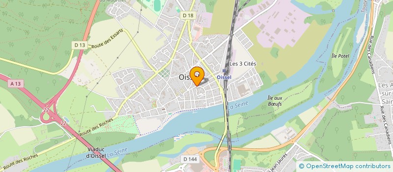 localisation de l'entreprise S.C. DOATI PESSY  OISSEL