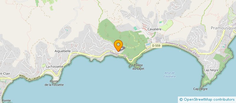 localisation de l'entreprise S.C. DU ROSSIGNOL à LE LAVANDOU