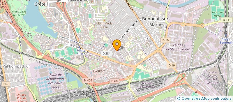 localisation de l'entreprise S.C.E  CRETEIL