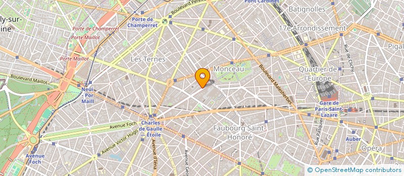 localisation de l'entreprise S . C . E .  PARIS