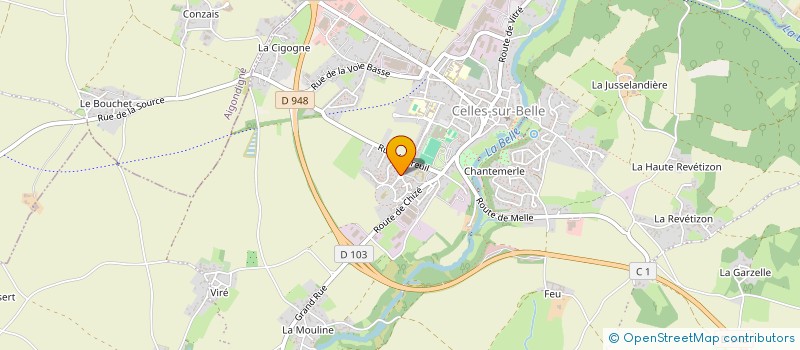 localisation de l'entreprise S.C.E.A. BELLE PLAINE à AIGONDIGNE