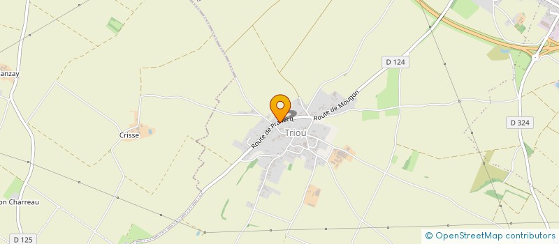 localisation de l'entreprise S.C.E.A. DE LA LOGE à AIGONDIGNE