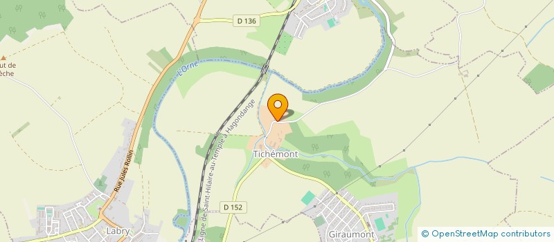 localisation de l'entreprise S.C.E.A. DE TICHEMONT  GIRAUMONT