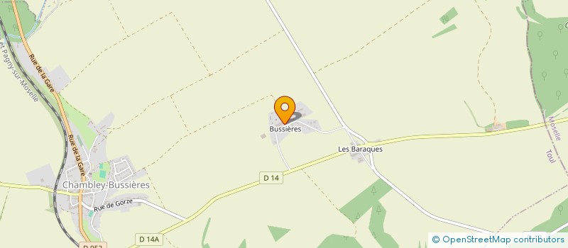 localisation de l'entreprise S.C.E.A. DELAFONT BUSSIERES  CHAMBLEY-BUSSIERES