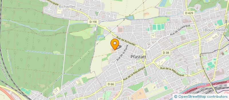 localisation de l'entreprise S.C.E.A. DES 4 VENTS  PFASTATT