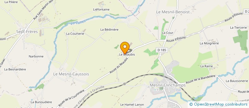 localisation de l'entreprise S.C.E.A. DU BEAUBIS à NOUES DE SIENNE