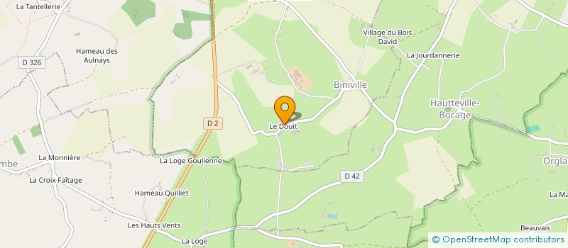 localisation de l'entreprise S.C.E.A. DU DOUIT à BINIVILLE