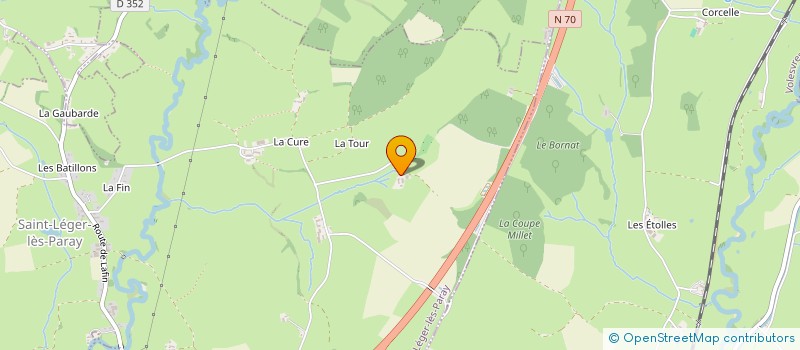 localisation de l'entreprise S.C.E.A. DU VIEUX CHATEAU  SAINT-LEGER-LES-PARAY