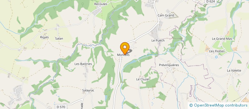 localisation de l'entreprise S.C.E.A. FLOTTES A MONTEILS  BARAQUEVILLE