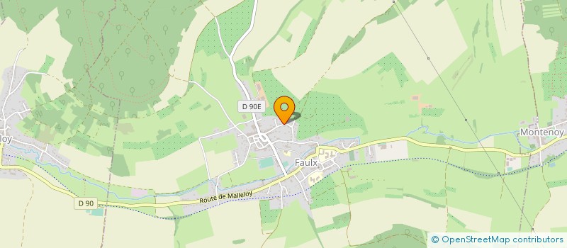 localisation de l'entreprise S.C.E.A. FRAUDEAU  FAULX