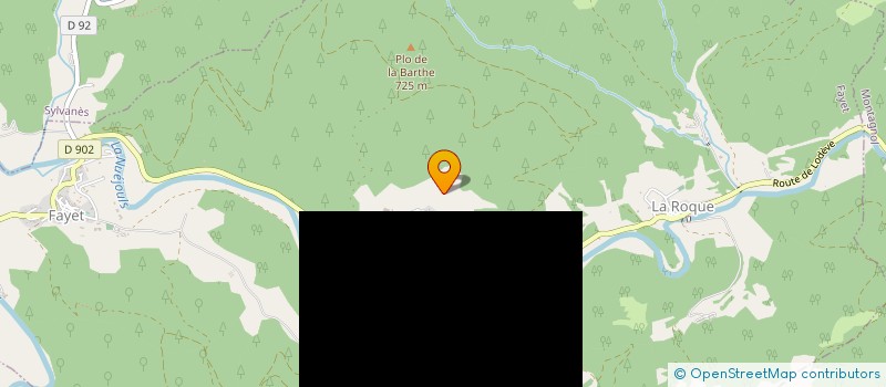 localisation de l'entreprise S.C.E.A. HACIENDA DE LA GRAVERIE  FAYET