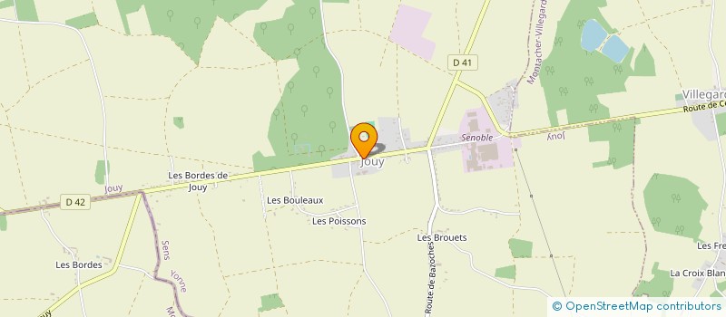 localisation de l'entreprise S.C.E.A. LA FERME DE JOUY à JOUY
