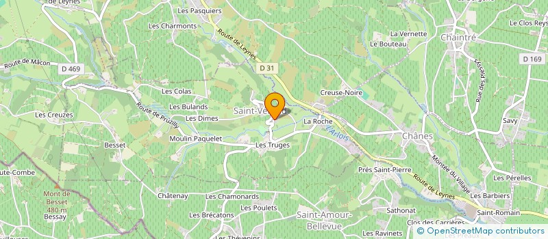 localisation de l'entreprise S.C.E.A. XAVIER & NICOLAS BARBET à SAINT-VERAND