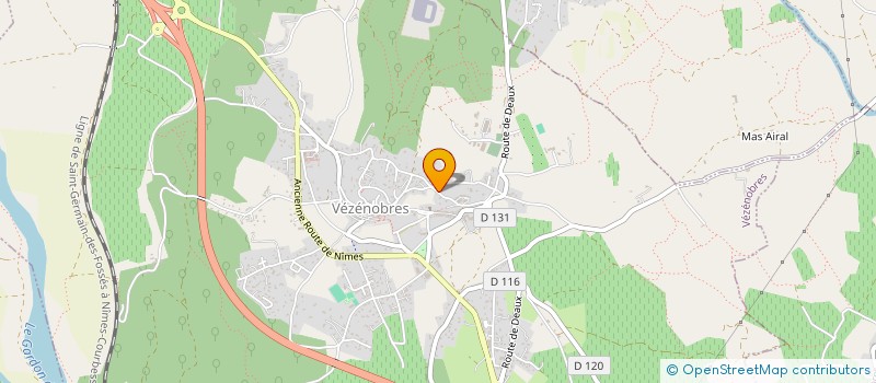 localisation de l'entreprise S.C.E.B.E à VEZENOBRES