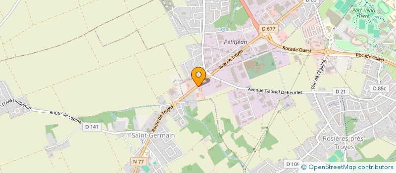 localisation de l'entreprise S C E C  ROSIERES-PRES-TROYES