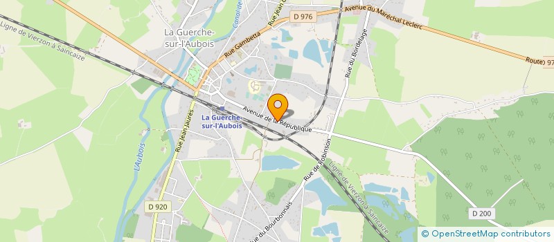 localisation de l'entreprise S C E E M A à LA GUERCHE-SUR-L'AUBOIS