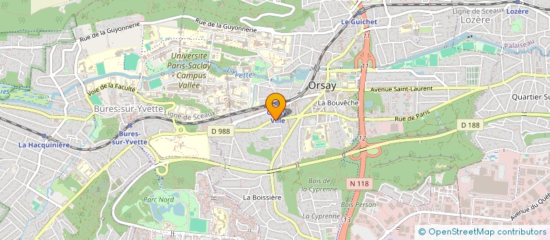 localisation de l'entreprise S.C.E.R.E.S. INSTRUMENTS ET SYSTEMES à ORSAY