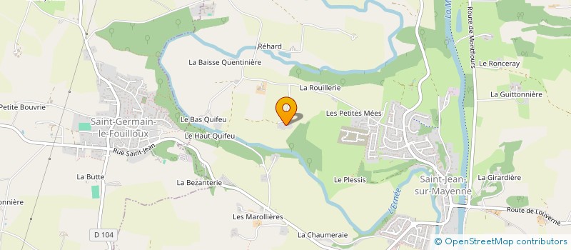 localisation de l'entreprise S.C.E.S.  SAINT-JEAN-SUR-MAYENNE