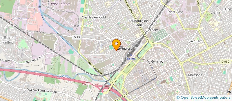 localisation de l'entreprise S.C.F. JARDINS DE COURCELLES  REIMS