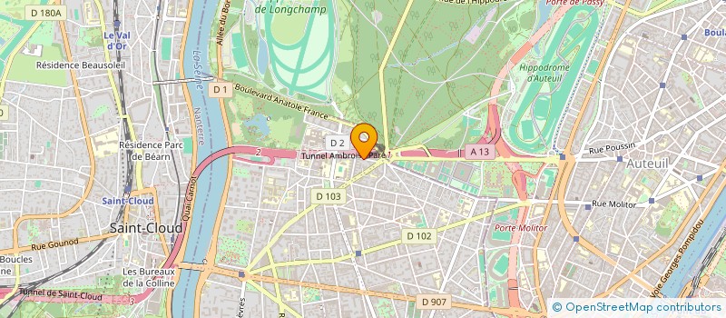 localisation de l'entreprise S.C.F TARAVEL à BOULOGNE-BILLANCOURT