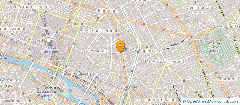 localisation de l'entreprise S.C.FCB à PARIS