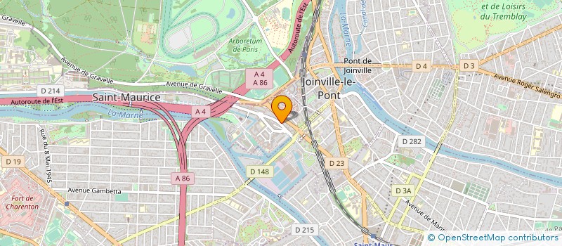 localisation de l'entreprise S.C. FOCH DESMOULINS DU 110 AV FOCH 94 à SAINT-MAURICE