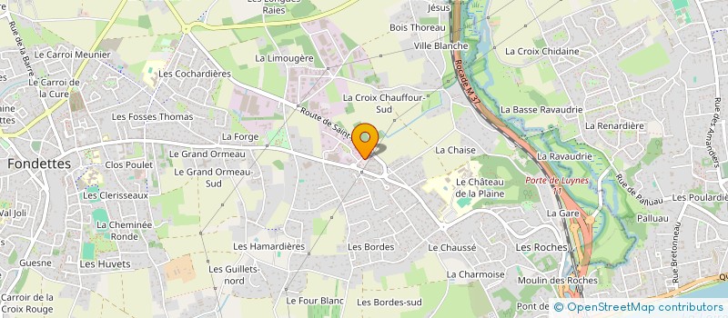 localisation de l'entreprise S.C.G  FONDETTES