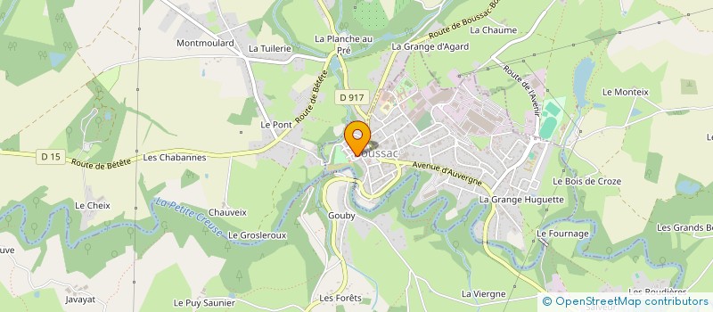 localisation de l'entreprise S.C.G.  TOULX-SAINTE-CROIX
