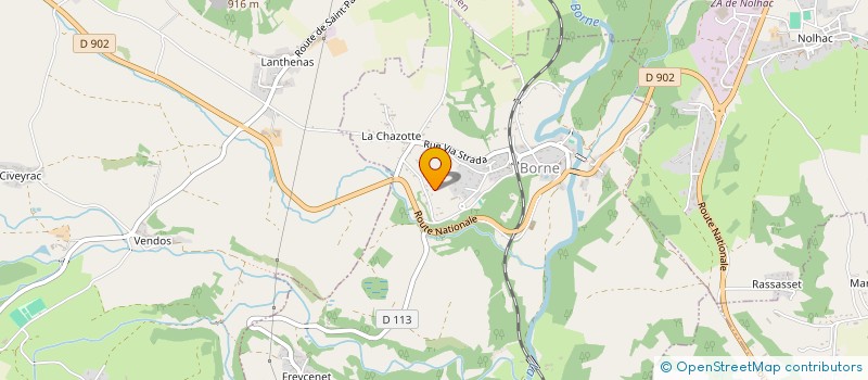 localisation de l'entreprise S.C.G MARKETINGONE  BORNE