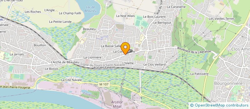 localisation de l'entreprise S C G METALLERIE à COUERON