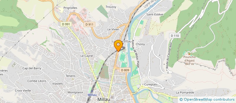 localisation de l'entreprise S.C.G.P.MAGUS 21  MILLAU