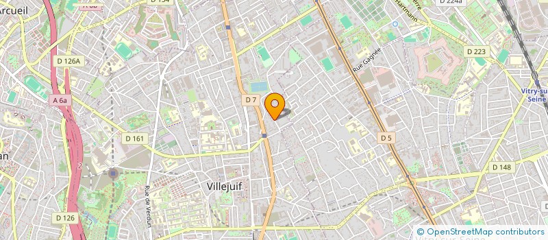 localisation de l'entreprise S.C. HOLDING à VILLEJUIF