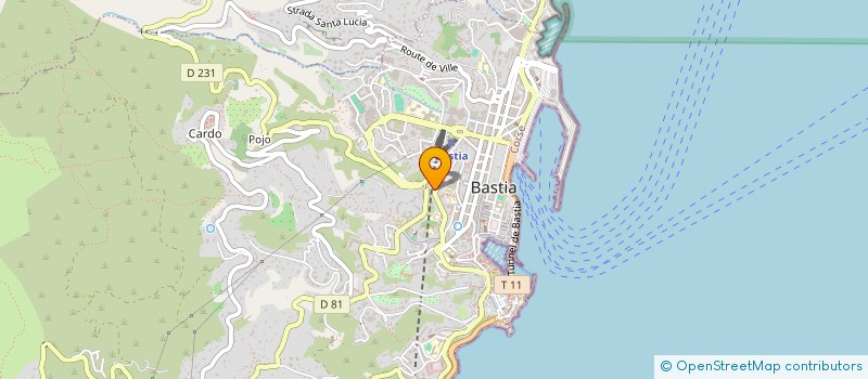 localisation de l'entreprise S.C HOLDING ANNE PONZEVERA à BASTIA