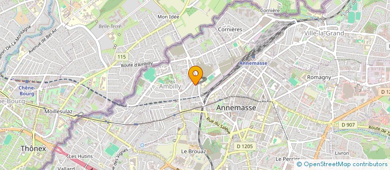 localisation de l'entreprise S.C.I. 2 M  AMBILLY