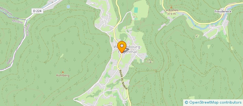 localisation de l'entreprise S.C.I. 2A ROUTE DU NIDECK  WANGENBOURG-ENGENTHAL