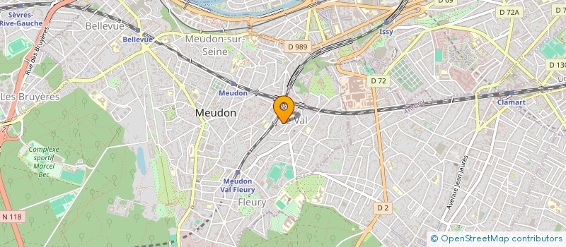 localisation de l'entreprise S.C.I. 2J  MEUDON