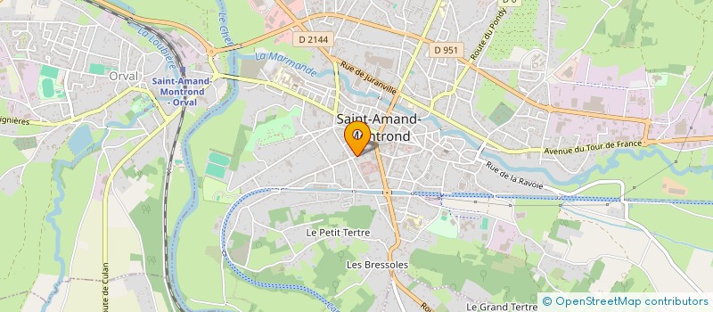 localisation de l'entreprise S.C.I. 2M  SAINT-AMAND-MONTROND
