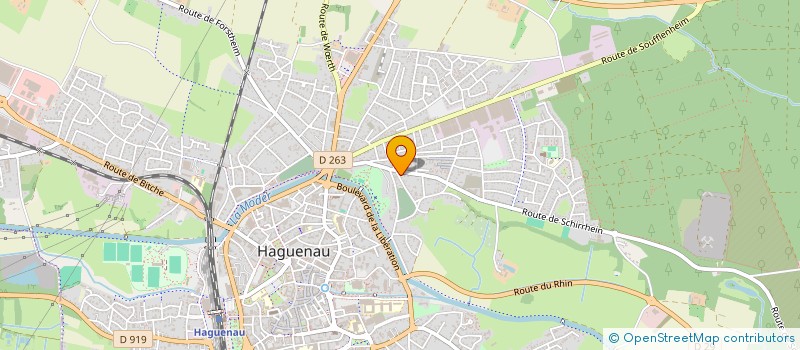 localisation de l'entreprise S.C.I. 2W67  HAGUENAU