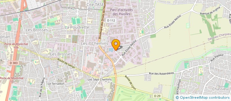 localisation de l'entreprise S.C.I-3 AMT  DECINES-CHARPIEU