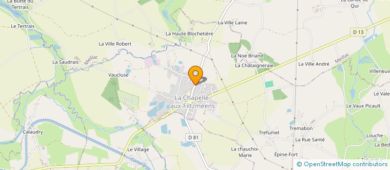 localisation de l'entreprise S.C.I. 3 B SYL  LA CHAPELLE AUX FILTZMEENS