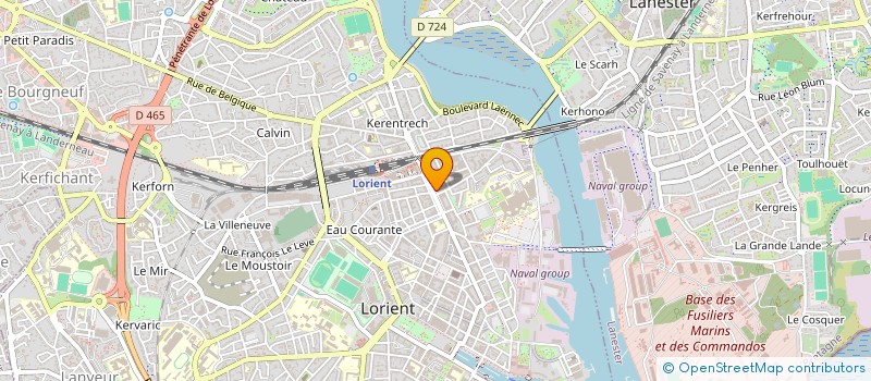 localisation de l'entreprise S.C.I. 3 POINTS  LORIENT