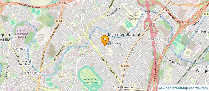 localisation de l'entreprise S.C.I. 36 ARE à MARCQ-EN-BARŒUL
