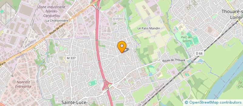 localisation de l'entreprise S.C.I. 3A  SAINTE-LUCE-SUR-LOIRE