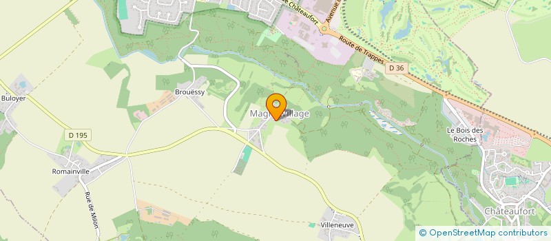 localisation de l'entreprise S.C.I. 4.P.  MAGNY-LES-HAMEAUX