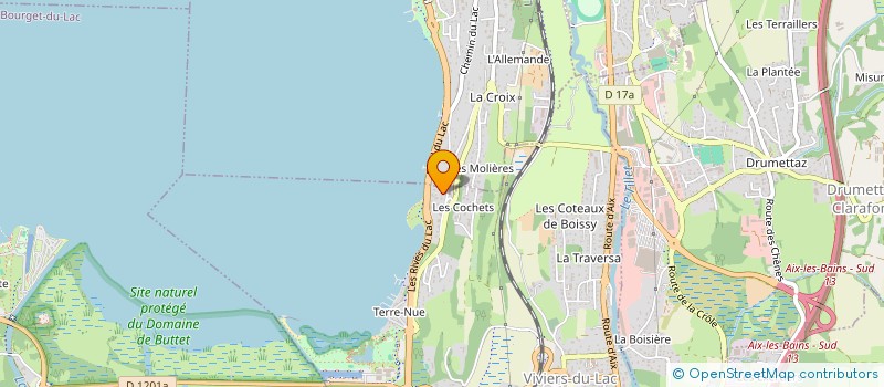 localisation de l'entreprise S.C.I. 46 CHEMIN DES COCHETS  VIVIERS-DU-LAC