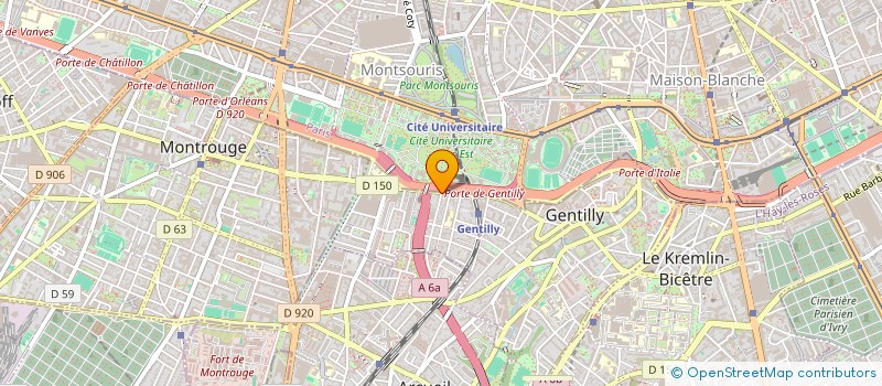 localisation de l'entreprise S.C.I 4GB  GENTILLY