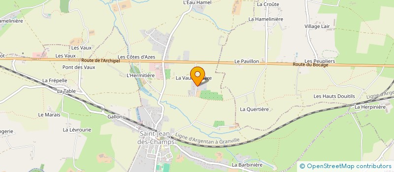 localisation de l'entreprise S.C.I. 51 RUE SAINT-SAUVEUR  SAINT-JEAN-DES-CHAMPS